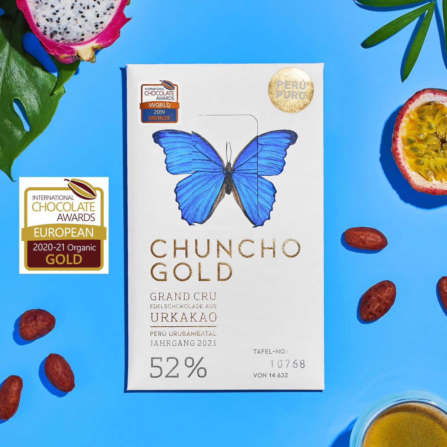 Perú Puro - Chuncho Gold - Bio Milchschokolade 52 % - 70 g