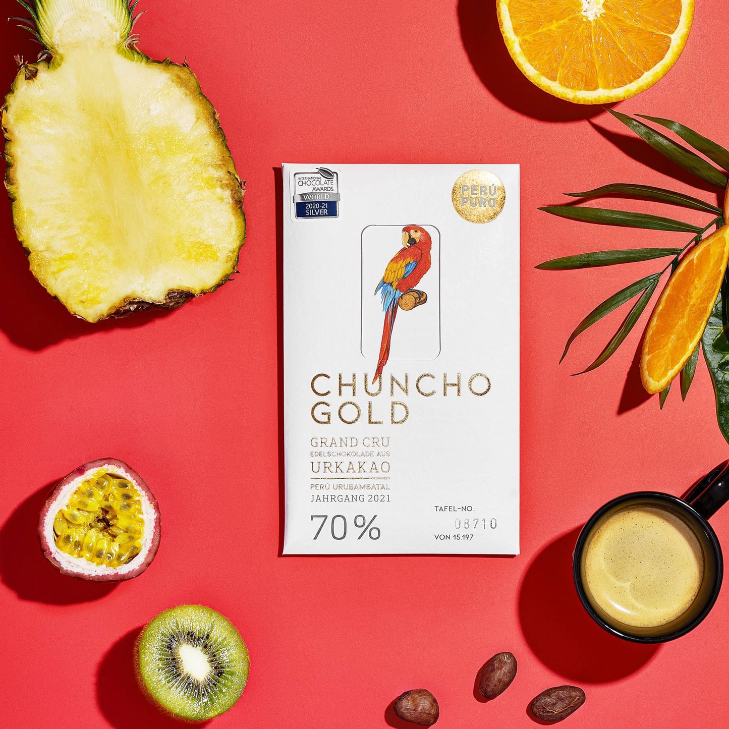 Perú Puro - Chuncho Gold - Bio - Vegan - Dunkel 70 % - 70 g