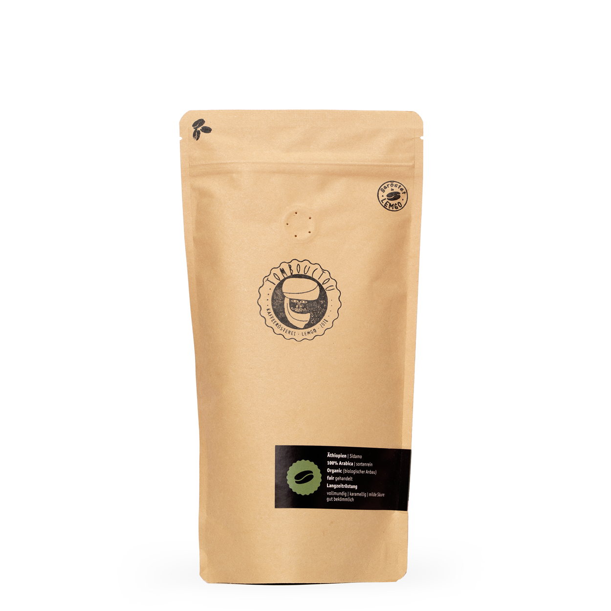 Sidamo - Bio Kaffee - Ganze Bohne - 250 g