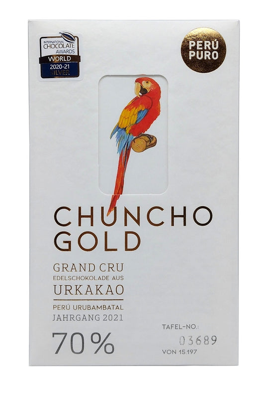 Perú Puro - Chuncho Gold - Bio - Vegan - Dunkel 70 % - 70 g