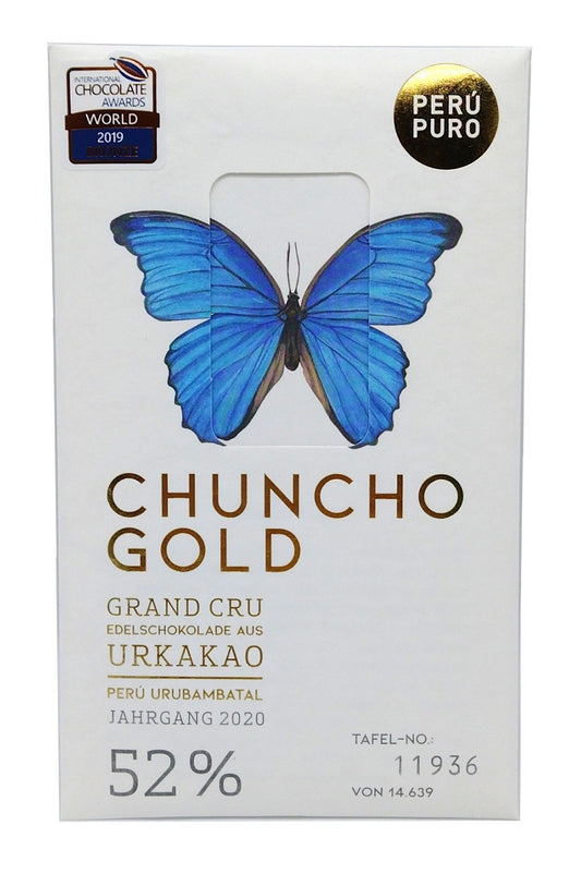 Perú Puro - Chuncho Gold - Bio Milchschokolade 52 % - 70 g