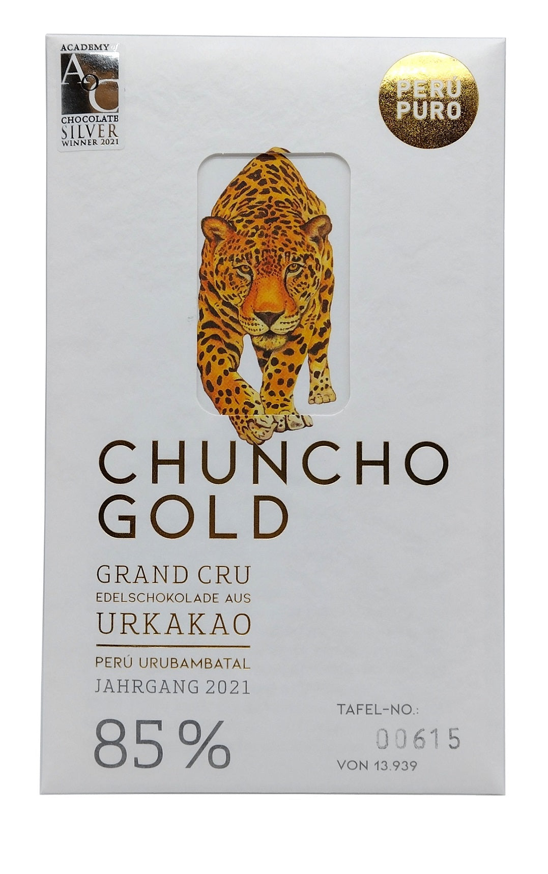 Perú Puro - Chuncho Gold - Bio - Vegan - Dunkel 85 % - 70 g